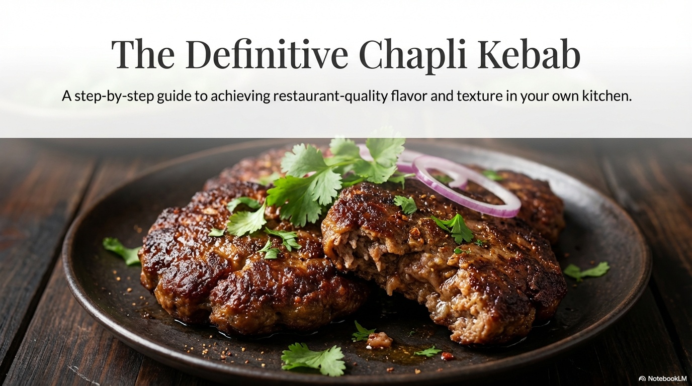 Chapli Kebab step 1 visual guide