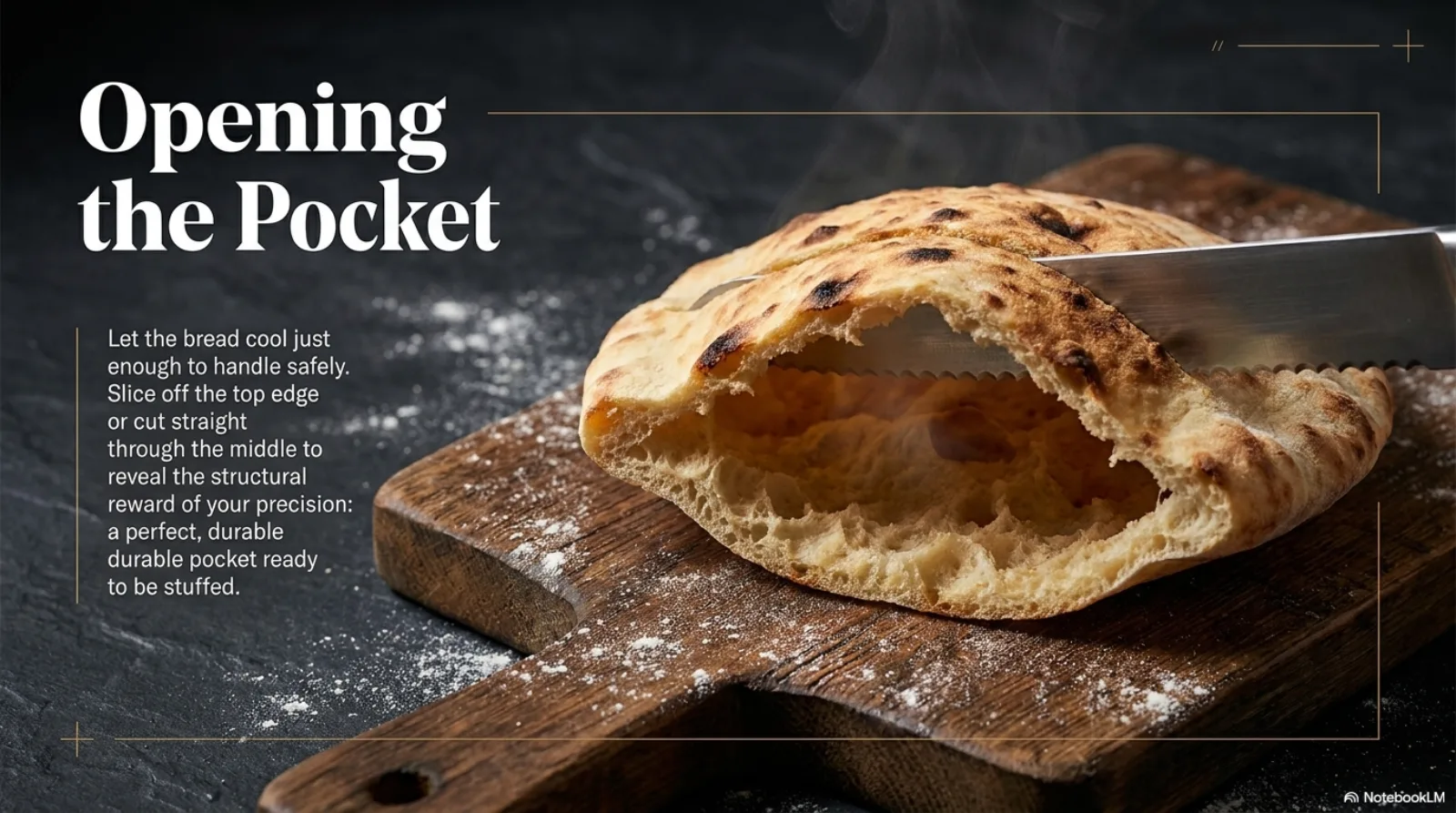 Homemade Pita Pocket step 13 visual guide