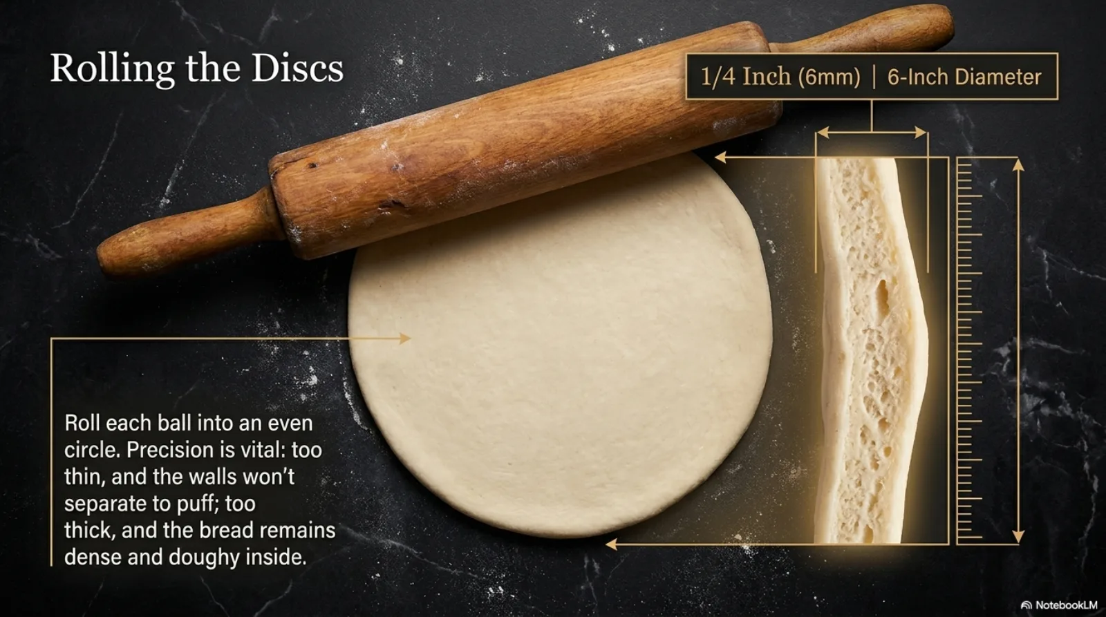 Homemade Pita Pocket step 7 visual guide